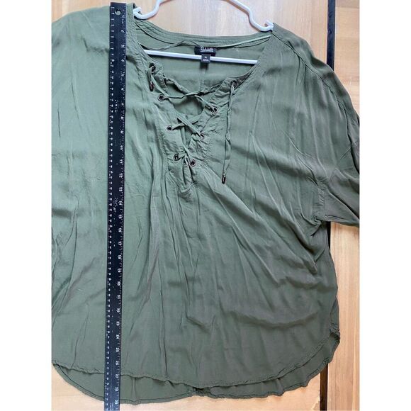 a.n.a Tie Front Women’s Blouse - Picture 5 of 6